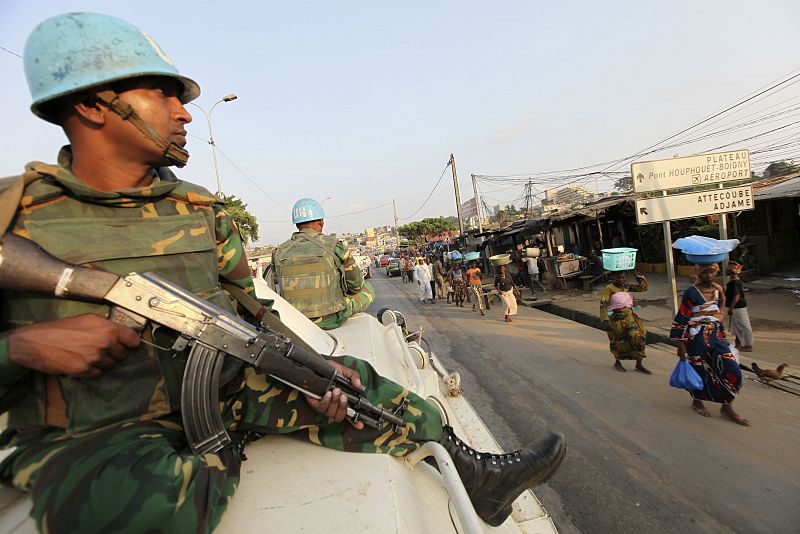 La ONU tiene desplegados 10.000 cascos azules en Costa de Marfil.