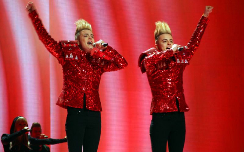 Los irlandeses Jedward están entre los favoritos para ganar Eurovisión 2011