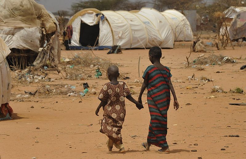 El 50% de las personas que llegan al campo de Dadaab padece malnutrición.