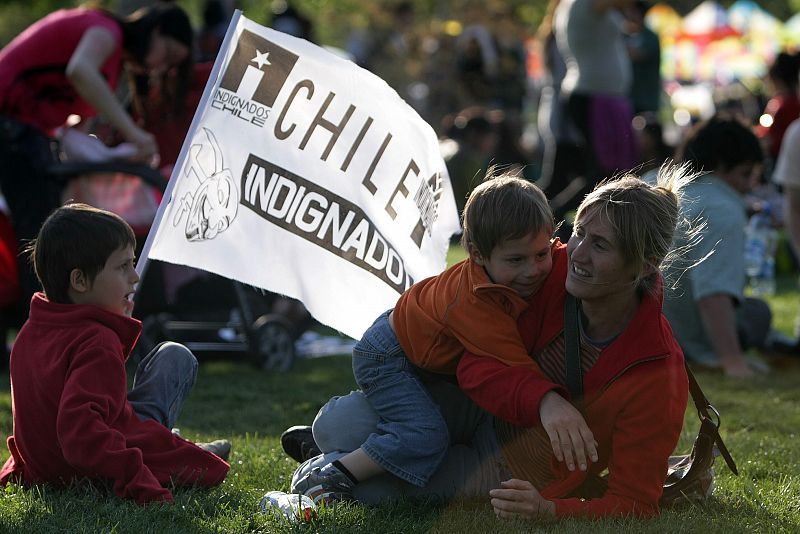 MARCHA DE "INDIGNADOS" EN SANTIAGO DE CHILE