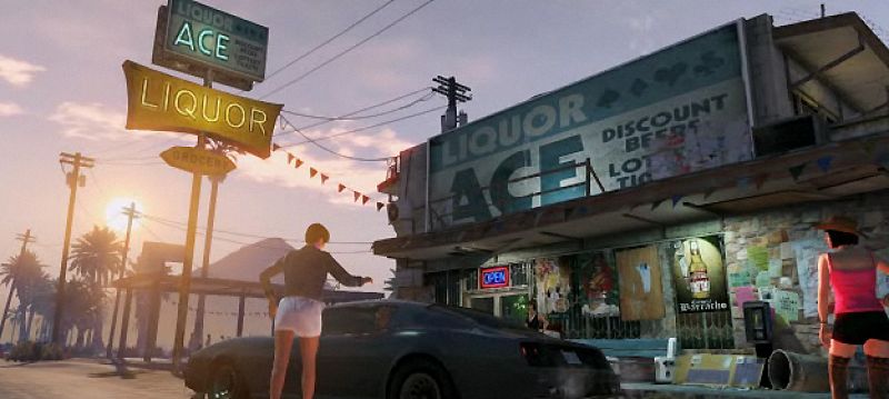 Los escenarios de 'Grand Theft Auto V' son algunos de los más pobres y peligrosos de la ciudad de Los Santos