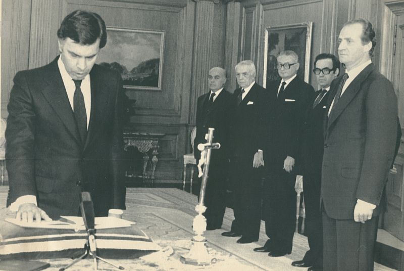 Felipe González, en su toma de posesión como presidente del Gobierno en 1982