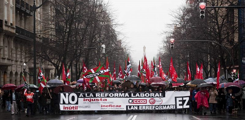 MANIFESTACIÓN CONTRA LA REFORMA LABORAL EN BILBAO