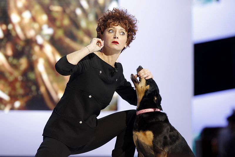 La actriz Julien Ferrier en la gala de los Premios César 2012.