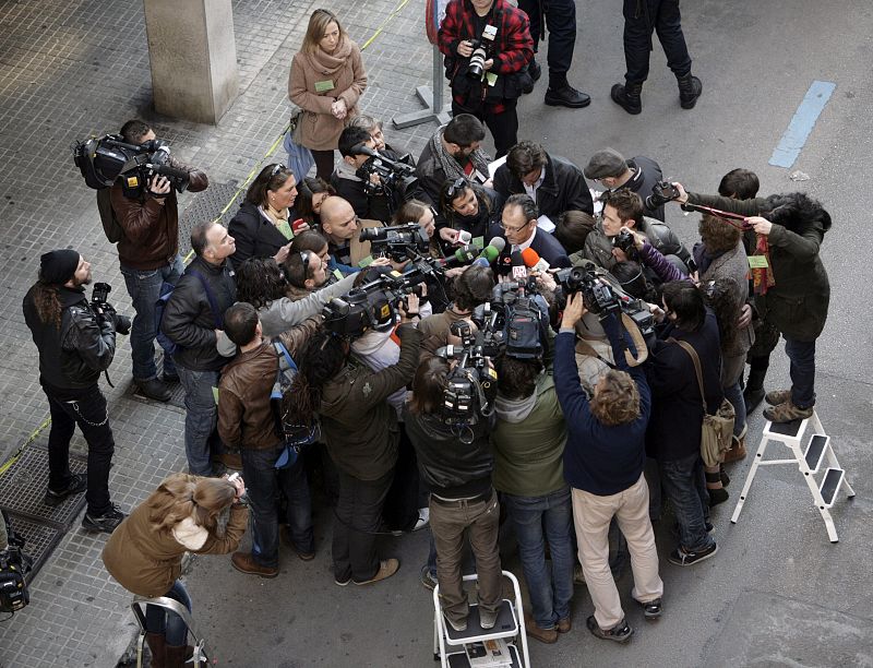 DECLARACIONES DE VIVES A LOS PERIODISTAS A SU LLEGADA A LOS JUZGADOS DE PALMA