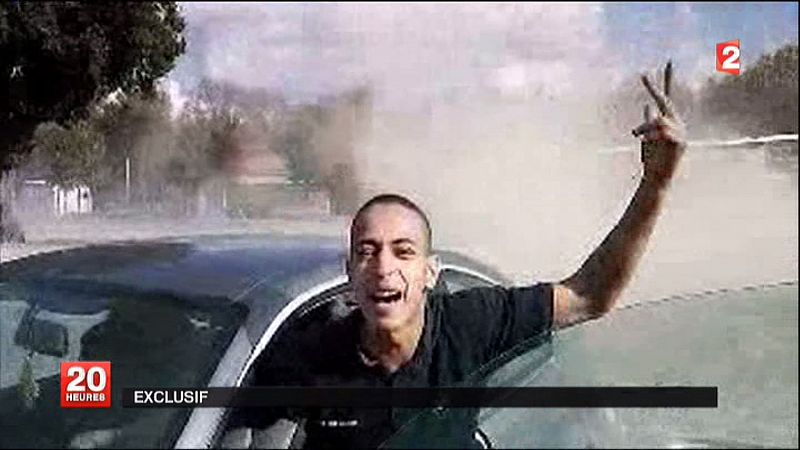 Fotografía de un vídeo que muestra a Mohamed Merah, el presunto asesino de Toulouse