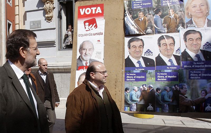 Mariano Rajoy y Mercedes Fernández Elecciones en Asturias