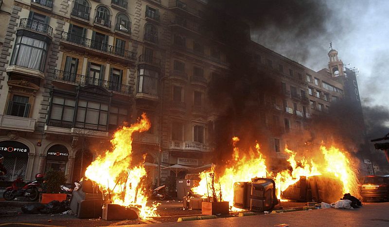 Disturbios en Barcelona el 29M