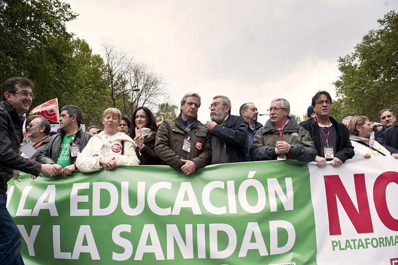 PROTESTA CONTRA LOS RECORTES DEL GOBIERNO