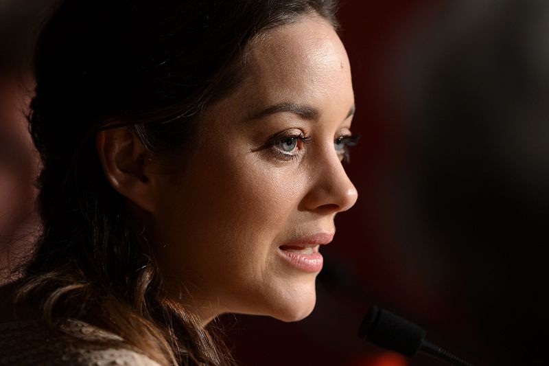 Marion Cotillard durante la rueda de prensa de "De Rouille et D'Os", en Cannes