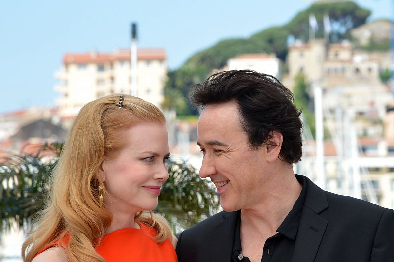Nicole Kidman y John Cusack en el photocall de "The Paperboy", en Cannes