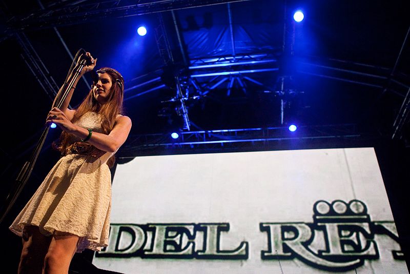 Lana del Rey al comenzar el concierto