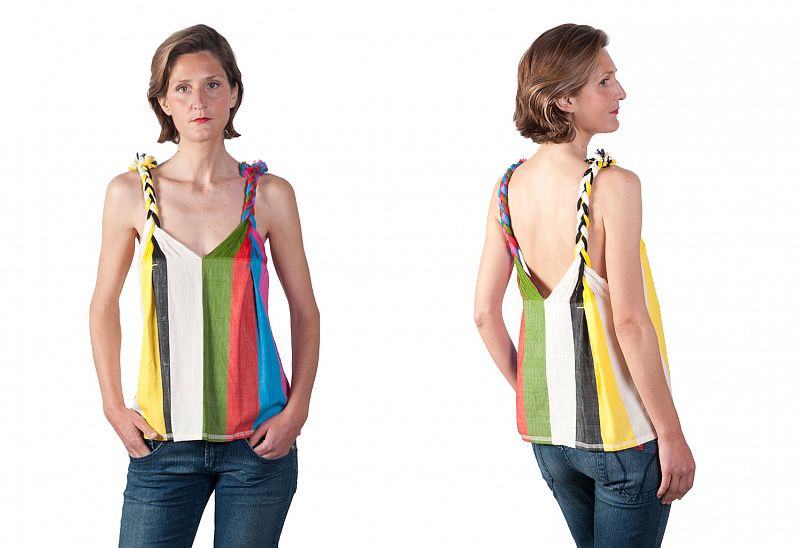 Blusa de tirantes multicolor de Irene Peukes