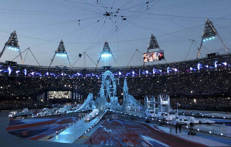 Espectacular montaje en el estadio olímpico