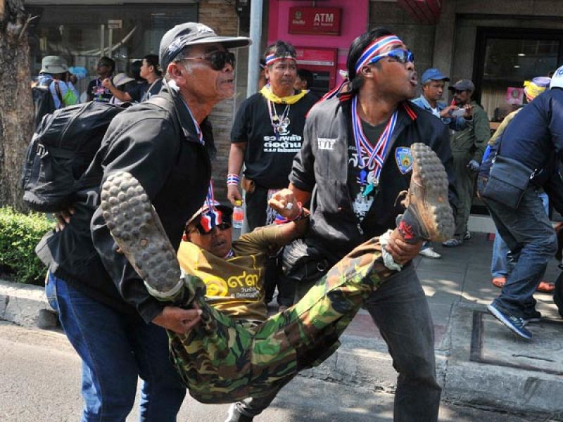 28 manifestantes han resultado heridos en el atentado