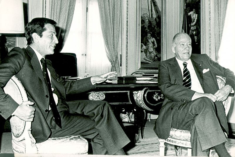 Adolfo Suárez con Josep Tarradellas