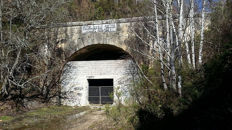El túnel de La Engaña visto desde la Merindad de Valdeporres