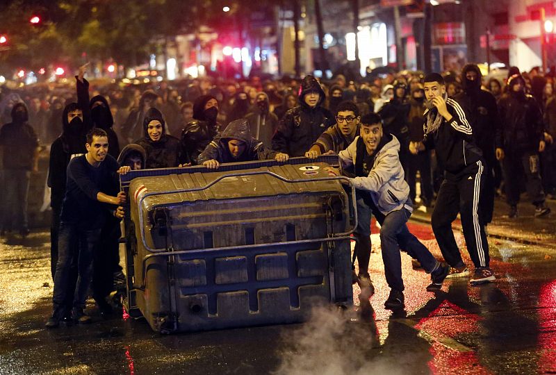 Al menos 25 personas han resultado detenidas durante los incidentes en Barcelona