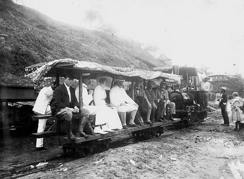 El presidente de EE.UU., Theodore Roosevelt, visita las obras del Canal (Noviembre de 1906)