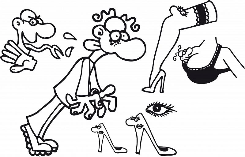 La lujuria expresada con dibujos de Forges