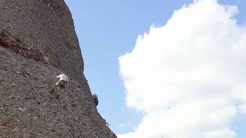En Montserrat hay vías de escalada de todos los niveles de dificultad
