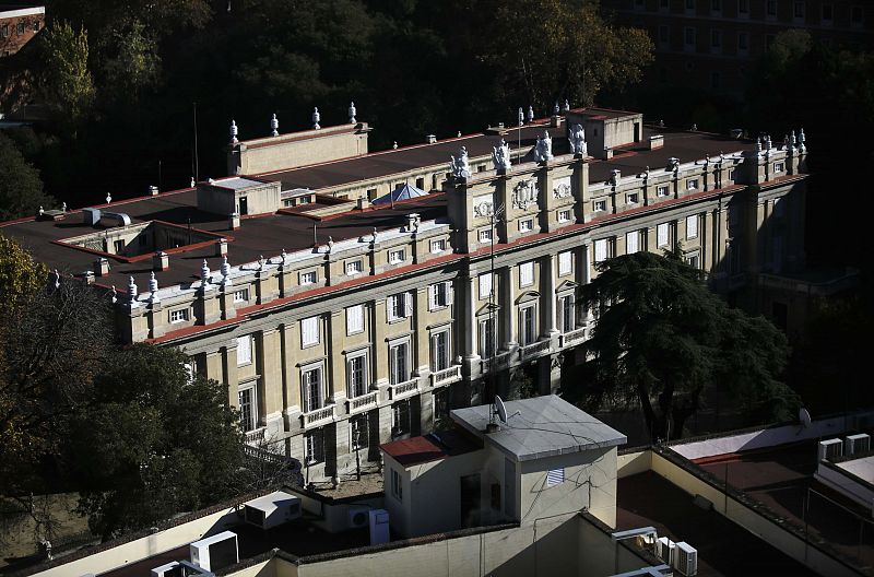 Vista aérea del Palacio de Liria, residencia de la duquesa de Alba en Madrid