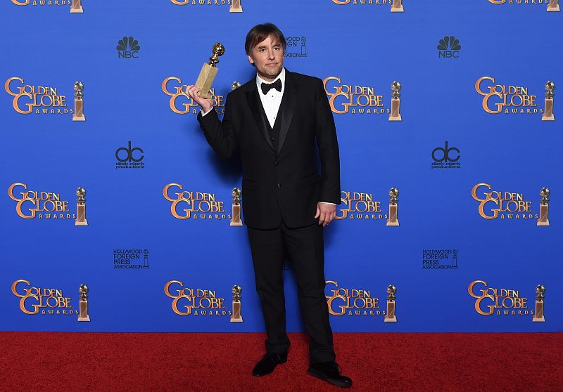 El ganador del Globo de Oro a mejor director Richard Linklater.