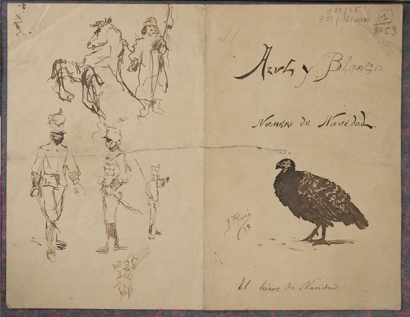 Pablo  Picasso, Azul  y  Blanco,  revista  manuscrita (A  Coruña,  1894-­1895)