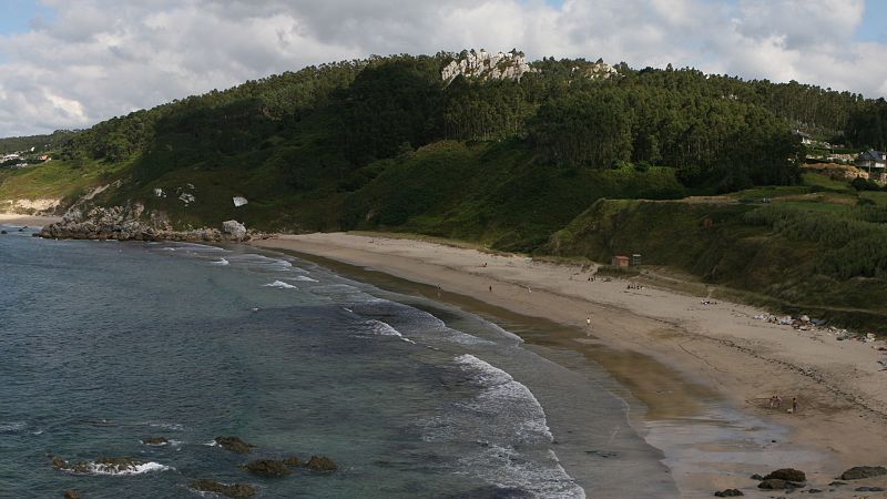 Playa de San Antonio de Espasante (Porto de Espasante, Ortigueira, A Corua).