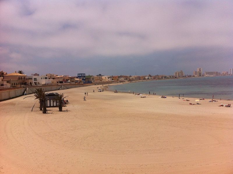 Playa de Levante (Cabo de Palos, Cartagena, Murcia).