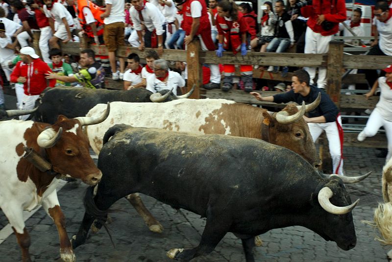 Ningún corredor ha resultado herido por asta de toro en el último encierro de San Fermín 2015