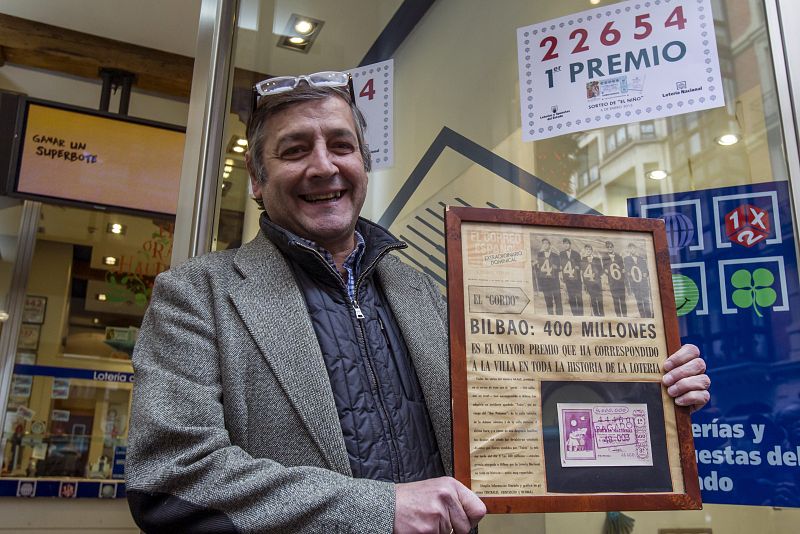 El primer premio de la lotería del Niño ha caído en Bilbao, entre otras muchas ciudades