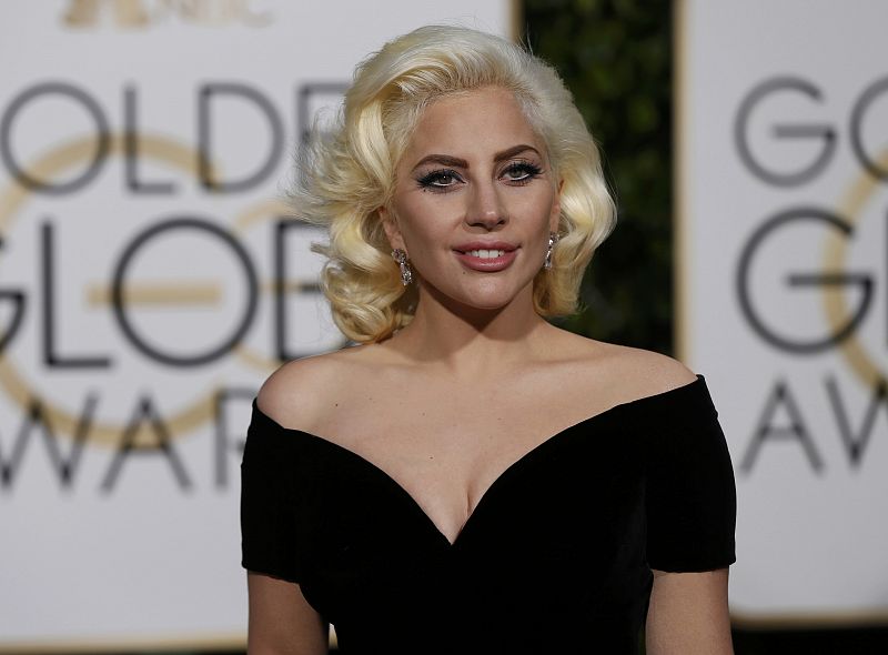Singer Lady Gaga arrives at the 73rd Golden Globe Awards in Beverly Hills