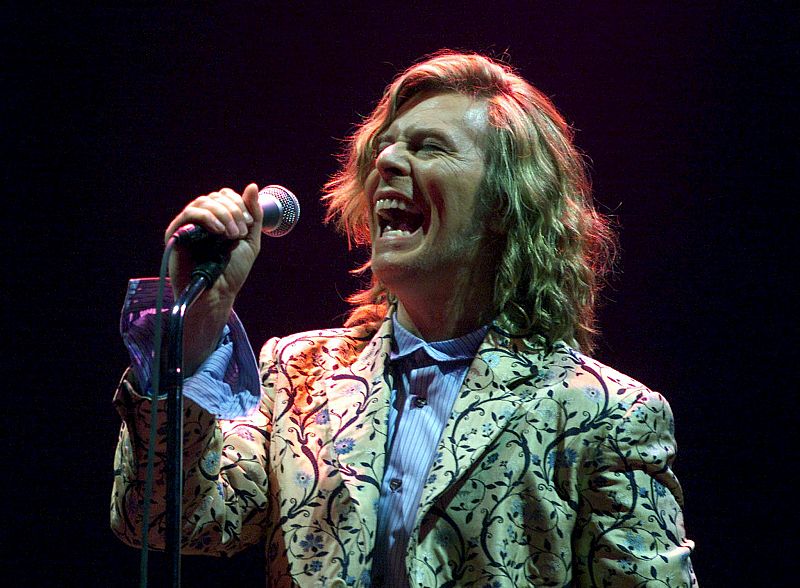 David Bowie, en el festival de Glastonbury
