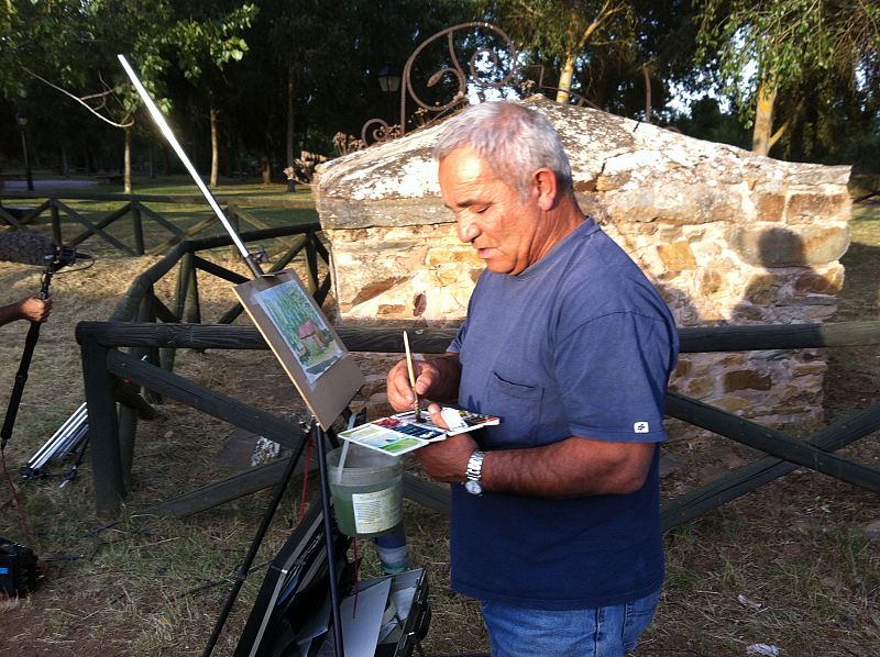 El pintor Antonio Conejero