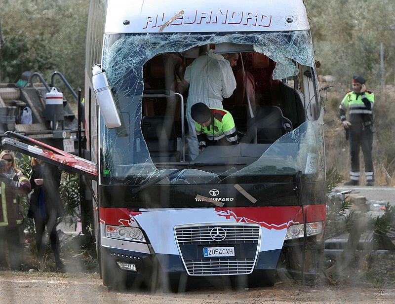 Accidente de autobús en Tarragona