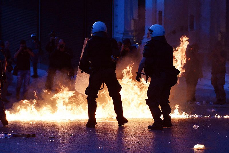 Manifestaciones en Grecia contra la reforma de las pensiones