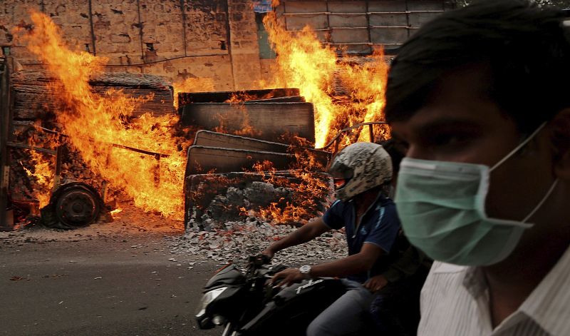 Disturbios en Bangalore por el trasvase del río Cauvery