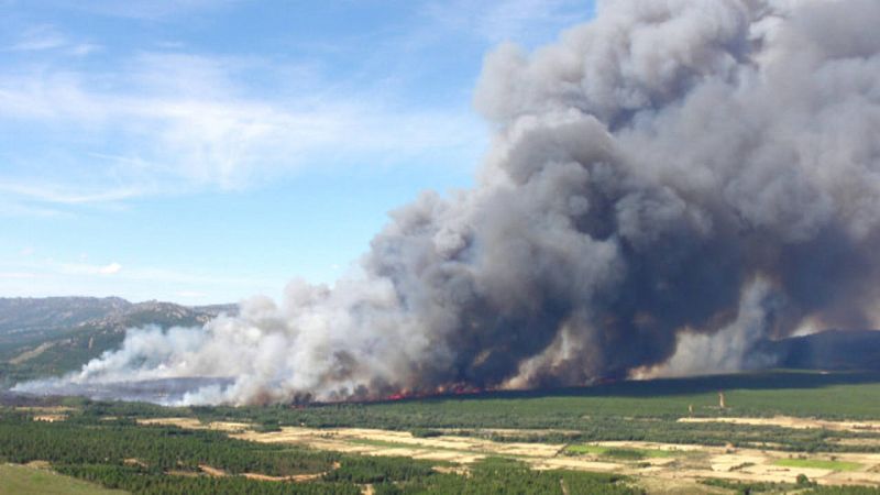 El fuego de 2012 en Castrocontrigo