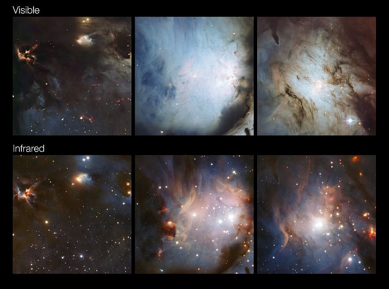 Un equipo del Observatorio Europeo Austral (ESO) ha logrado con una nueva tecnología similar a una "aspiradora cósmica" desentrañar lo que esconde la nebulosa Messier 78, una gigantesca nube de gas y polvo a 1.600 años luz de la Tierra.