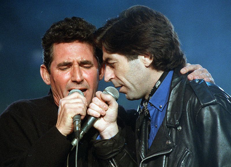 Joaquín Sabina y Miguel Ríos comparten escenario en Madrid