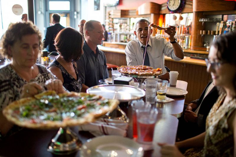 Comida americana, con americanos