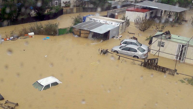 Graves inundaciones por fuertes lluvias en la provincia de Málaga