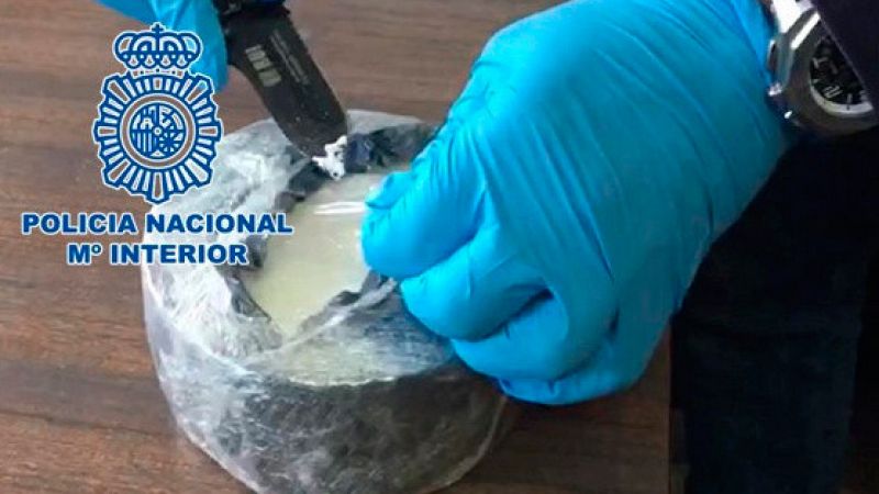 Detenido con un queso que escondía cocaína