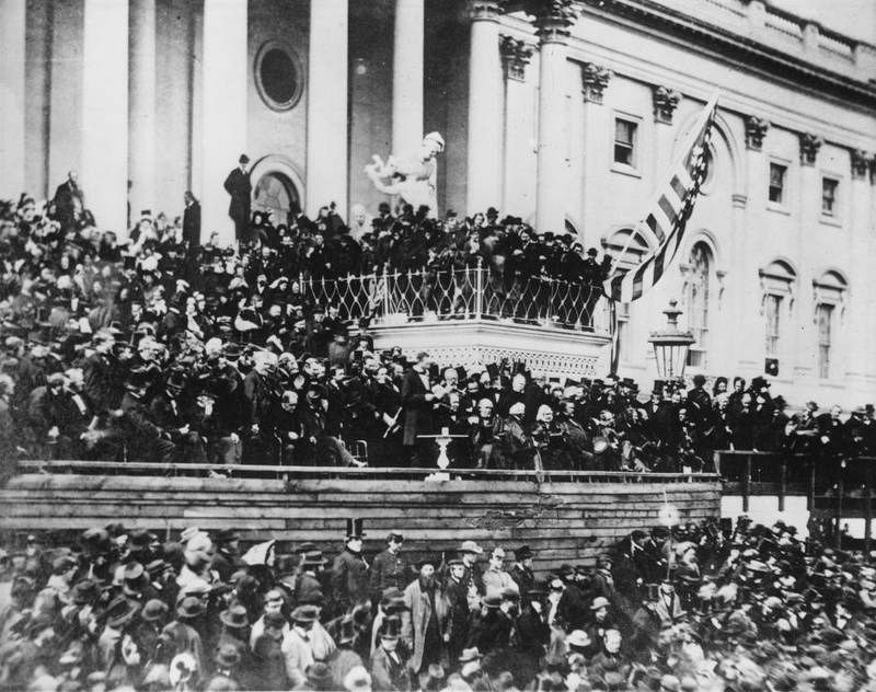 Abraham Lincoln, en la jornada de su segunda investidura como presidente de los EE.UU.