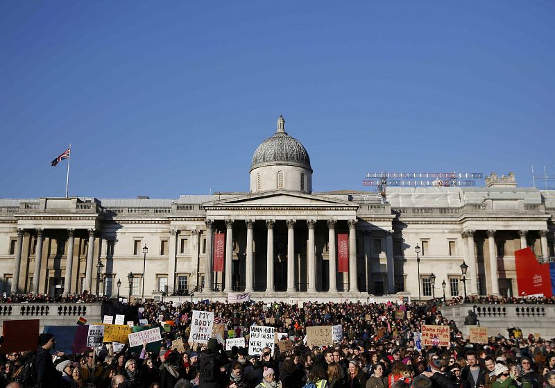 La "Marcha de las Mujeres" se repite en ciudades de todo el mundo