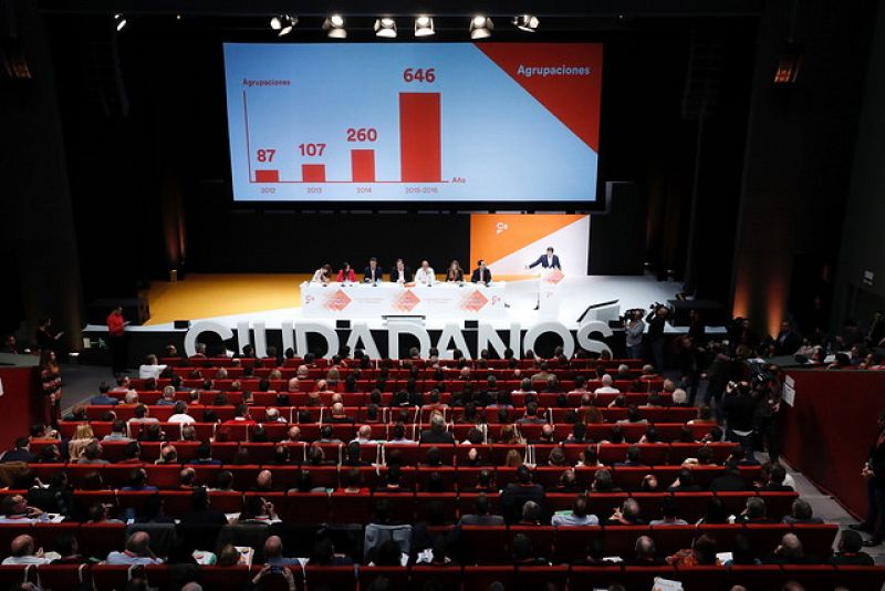 La IV Asamblea General de Cs se celebra en el Teatro Nuevo de Coslada, en Madrid