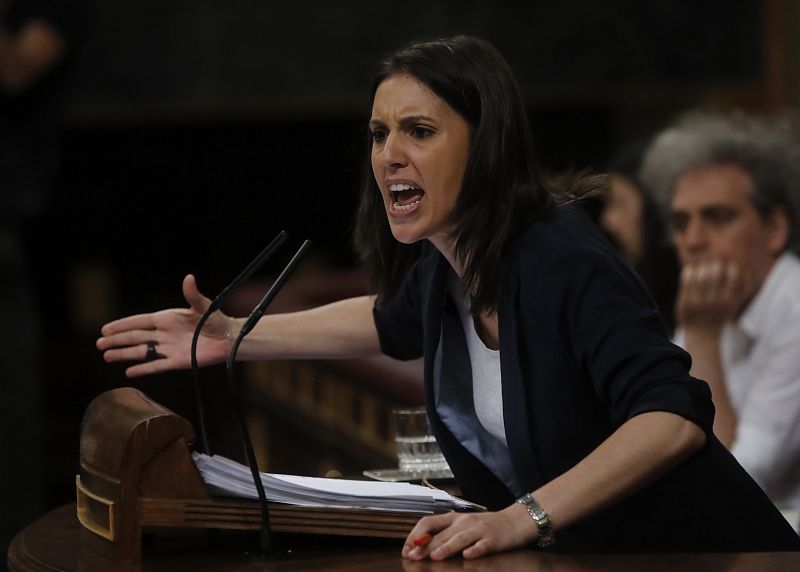 La diputada Irene Montero ha sido la primera en intervenir en el debate