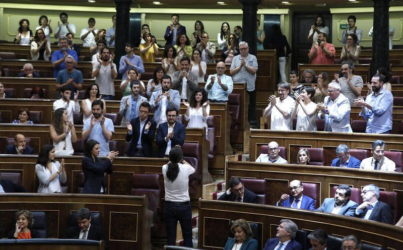 Pablo Iglesias, tras quedar rechazada la moción de censura  