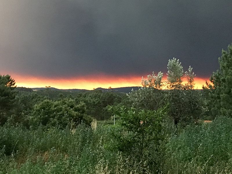 Un incendio asola el término municipal de Pedrógão Grande (Portugal)